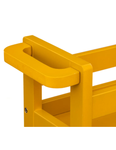 CARRELLO 174762K CON RUOTE 3P MOSTARDA su TreG Ingrosso
