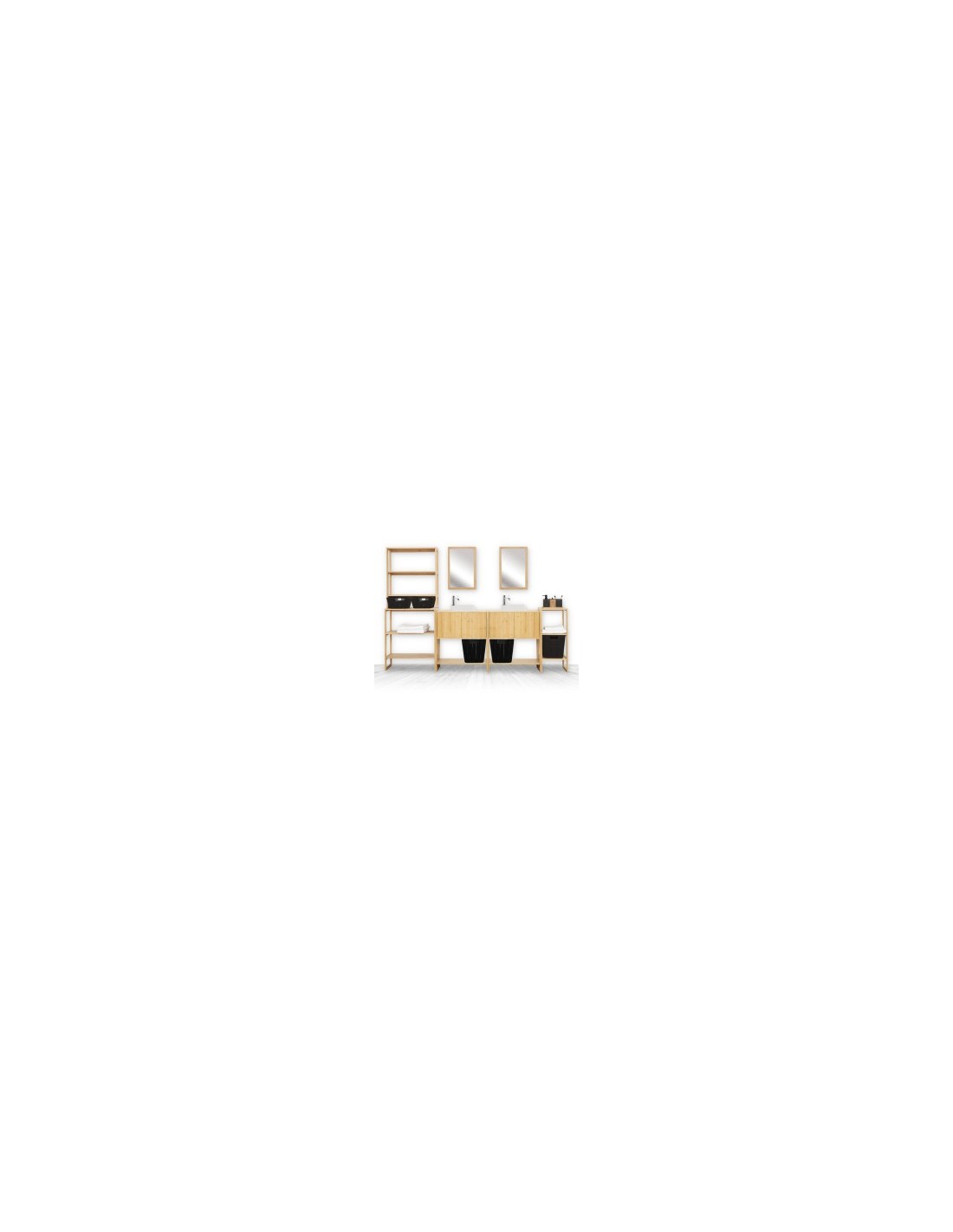 SCAFFALE 174825 BAMBOO 3P 35X33,5X84CM su TreG Ingrosso