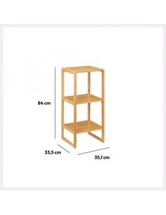 SCAFFALE 174825 BAMBOO 3P 35X33,5X84CM su TreG Ingrosso