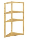 SCAFFALE ANGOLARE 174874 BAMBOO 3P 36,5X33,5X80CM su TreG Ingrosso