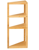 SCAFFALE ANGOLARE 174874 BAMBOO 3P 36,5X33,5X80CM su TreG Ingrosso