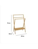 PORTA ASCIUGAMANI 174888 BAMBOO 60X36X94CM su TreG Ingrosso