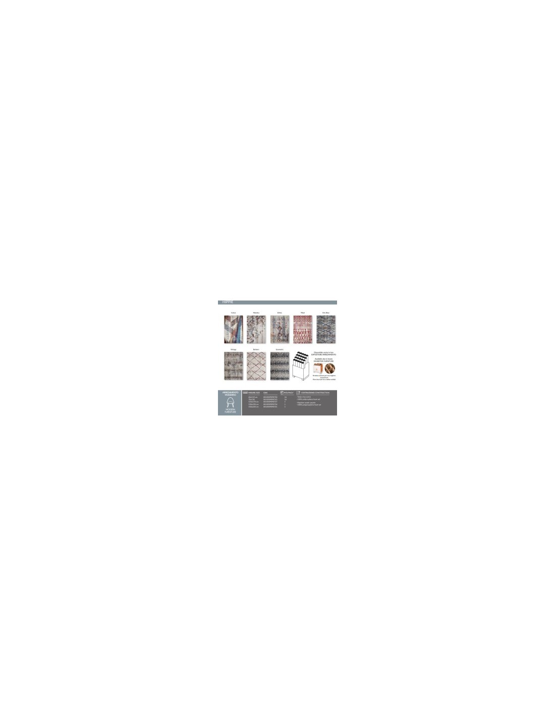 TAPPETO HIPPIE 70X130 su TreG Ingrosso