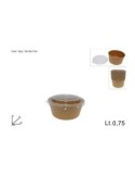 CONF 10 CONTENITORI 750ML CON COPERCHIO su TreG Ingrosso
