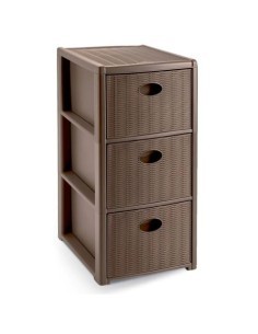 CASSETTIERA 30252 ELEGANCE SLIM 3C TORTORA su TreG Ingrosso