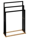 PORTASCIUGAMANI 119311B MDF/BAMBOO NERO 55X24X82CM su TreG Ingrosso