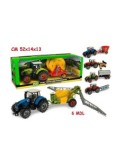 LINEA VERDE 65639 TRATTORE A FRIZIONE CON RIMORCHIO ASSORTITO