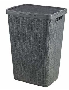 PORTABIANCHERIA JUTA 58LT ANTRACITE CON COPERCHIO