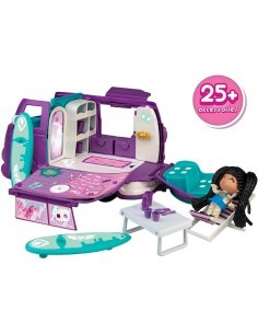 Pinypon Terrific Van, Tetto Trasformabile in Barca con Scivolo, Personaggio Mummia, per Bambini 4+ Anni, Famosa