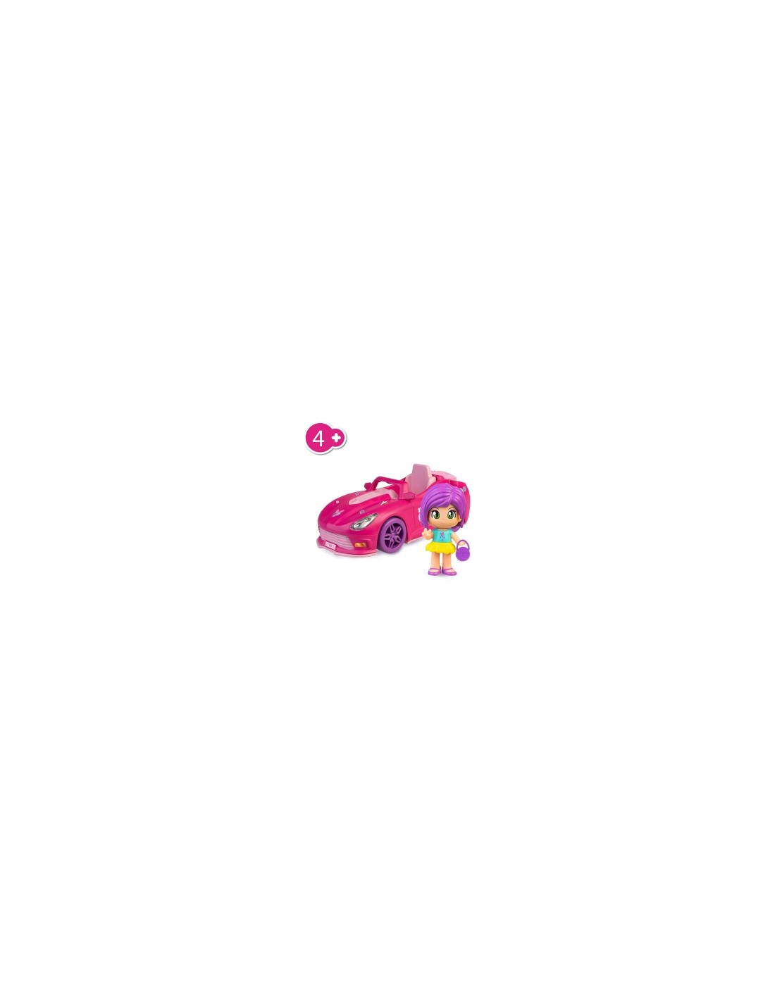 Pinypon Let's Go! Macchina, Giocattolo Assortito, Accessori Inclusi, Personaggio Pinypon, Bambini 4+, Famosa