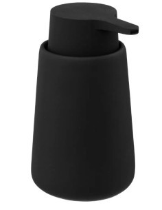 Distributore di Sapone Colorama, 250 ml, Colore Nero, 5five, Dispenser Sapone Nero, Accessori Bagno, Distributore 250 ml