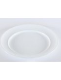 PIATTO PIANO 23CM BIANCO su TreG Ingrosso