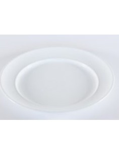 PIATTO PIANO 23CM BIANCO su TreG Ingrosso