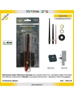MECCANISMO PER OROL 0104/18 CANOTTO 18MM 3 LANCETTE