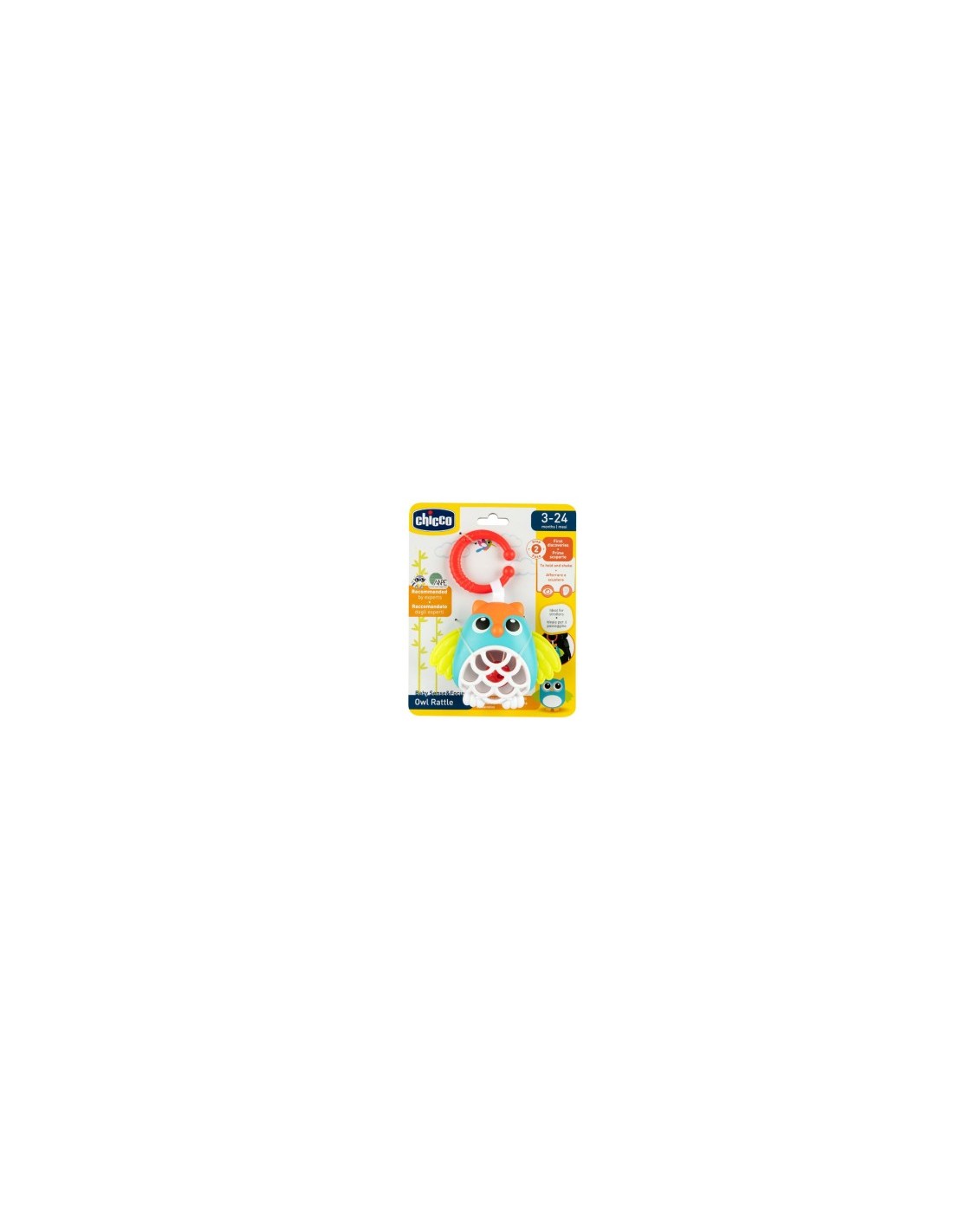 Chicco Sonaglio Musicale a Forma di Gufo - Trillino Elettronico per Bambini 6-36 Mesi