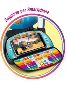 SAPIENTINO CLEMENTONI ESPLORAMONDO REALTA' AUMENTATA educativo parlante con 3 modalità di gioco PER BAMBINI