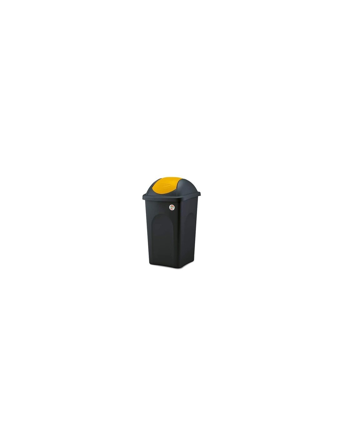PATTUMIERA 70203 60LT NERO/GIALLO BASCULANTE su TreG Ingrosso