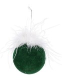 SFERA VETRO PLUMMY 10CM VERDE SCURO su TreG Ingrosso