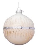 SFERA SHOW VETRO 10CM BIANCO/CHAMPAGNE su TreG Ingrosso