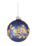 SFERA HONEYBEE VETRO 8CM BLU su TreG Ingrosso
