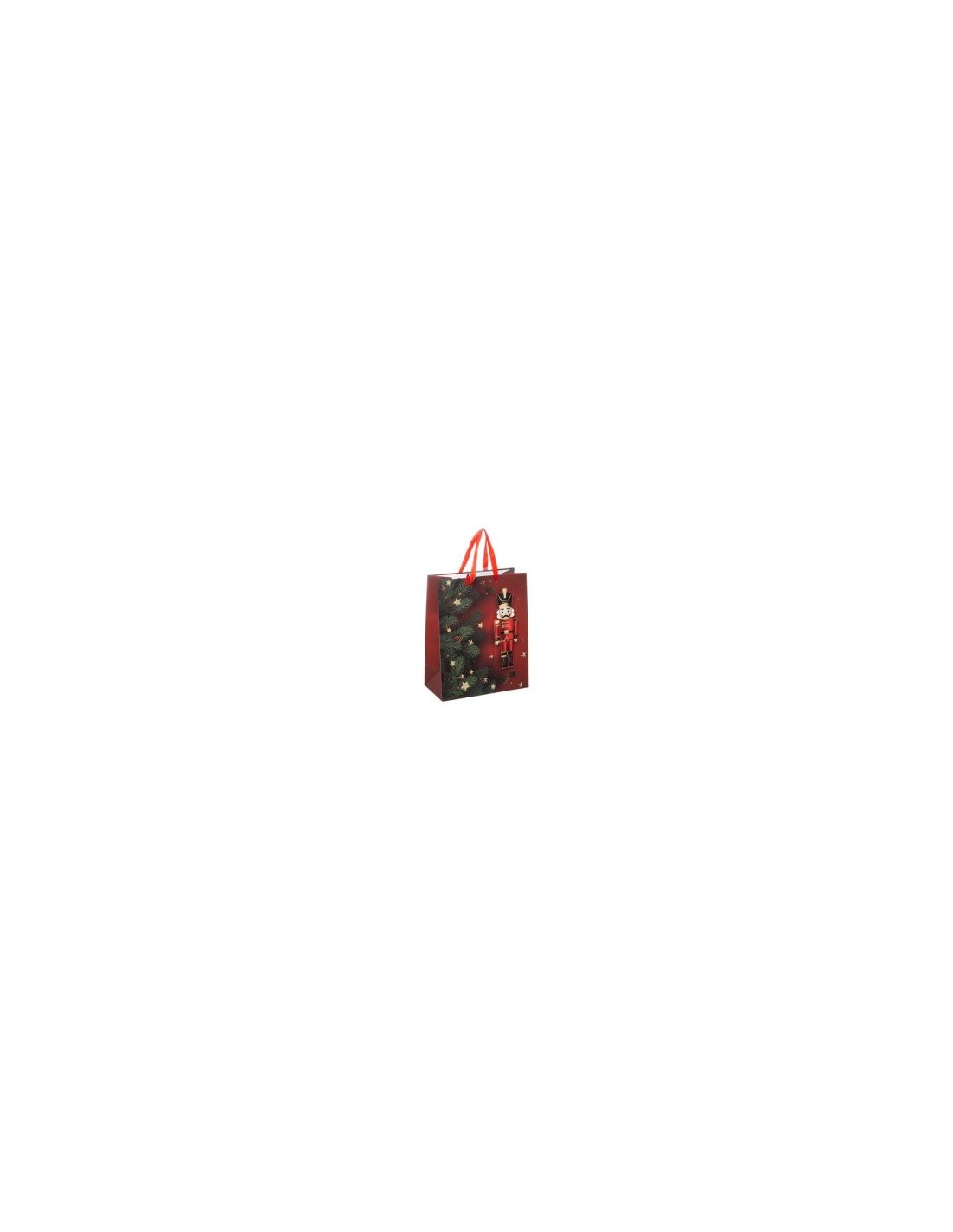 SACCHETTO NATALIZIO 176881 SCHIACCIANOCI 26,7X12,5X33CM su TreG Ing...