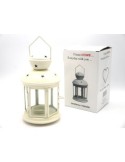 LANTERNA ROTONDA 21X12CM CREMA su TreG Ingrosso