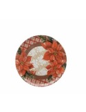CINZIA PIATTO PANETTONE 31CM TARTAN FIORE su TreG Ingrosso