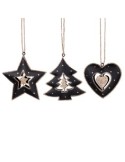 PENDENTE DECORAZIONE METALLO NERO/ORO ASSORTITO su TreG Ingrosso