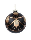 SFERA VETRO 8CM NERO/ORO su TreG Ingrosso