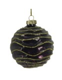 SFERA VETRO 8CM VIOLA/ORO su TreG Ingrosso