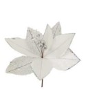 FIORE TESSUTO BIANCO 27X26,5CM su TreG Ingrosso