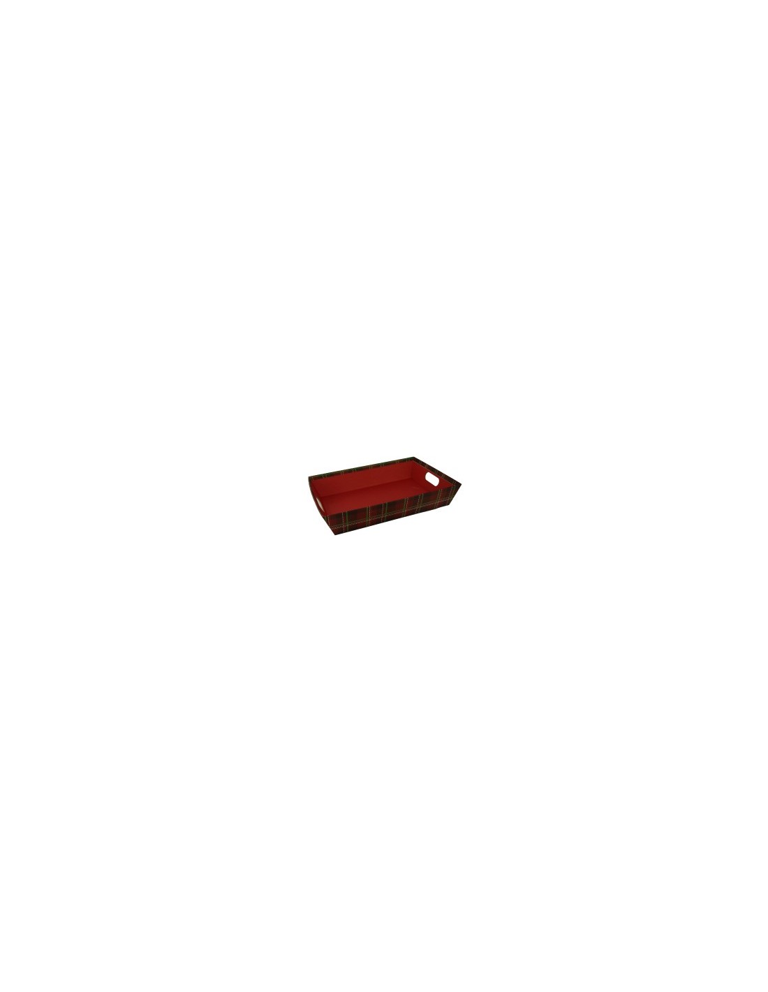 CESTINO CARTONE ROSSO RETTANG 35X26X7CM su TreG Ingrosso