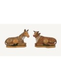 SET 2P BUE E ASINO 16CM EFFETTO LEGNO su TreG Ingrosso