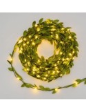 S/LUM 63457 CATENA FOGLIE 400MICROLED BIANCO CALDO su TreG Ingrosso
