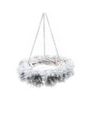 GHIRLANDA SNOW DA APPENDERE GRIGLIA METALLO 42X10CM su TreG Ingrosso