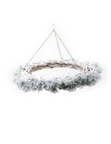 GHIRLANDA SNOW DA APPENDERE GRIGLIA METALLO 65X10CM su TreG Ingrosso