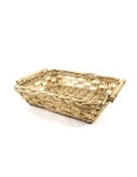 CESTO RETTANG VIMINI ORO CON MANICI 47X37X11CM su TreG Ingrosso