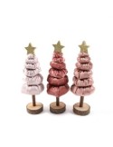 ALBERO DI NATALE PINKY BOO 9X5X28CM COLORI ASSORTITI su TreG Ingrosso