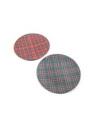 SOTTOPIATTO TARTAN PLASTICA D33CM COLORI ASSORTITI su TreG Ingrosso