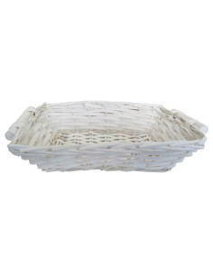 CESTO 26115 VIMINI BIANCO 36X27X10 su TreG Ingrosso