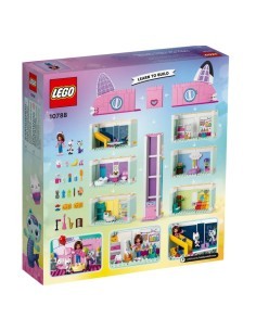 LEGO La Casa delle Bambole di Gabby, Casa Giocattolo a 4 Piani e 8 Stanze, Con Personaggi di Gabby, Pandy Panda, Idea Regalo