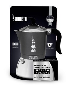 CAFFETTIERA FIAMMETTA 2TZ GRIGIA INDUZIONE su TreG Ingrosso