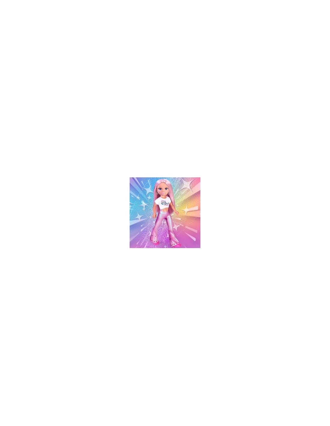 Nancy Look Brillante, Bambola Con Capelli Rosa, Accessori Per Decorare I Capelli, 80 Gemme Colorate, Bambine Dai 3 Anni, Famosa