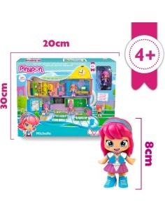 Pinypon Play Set, Istituto PINY di New York, Valigetta Portatile, Accessori Interattivi, per Bambini 4+ Anni, Famosa