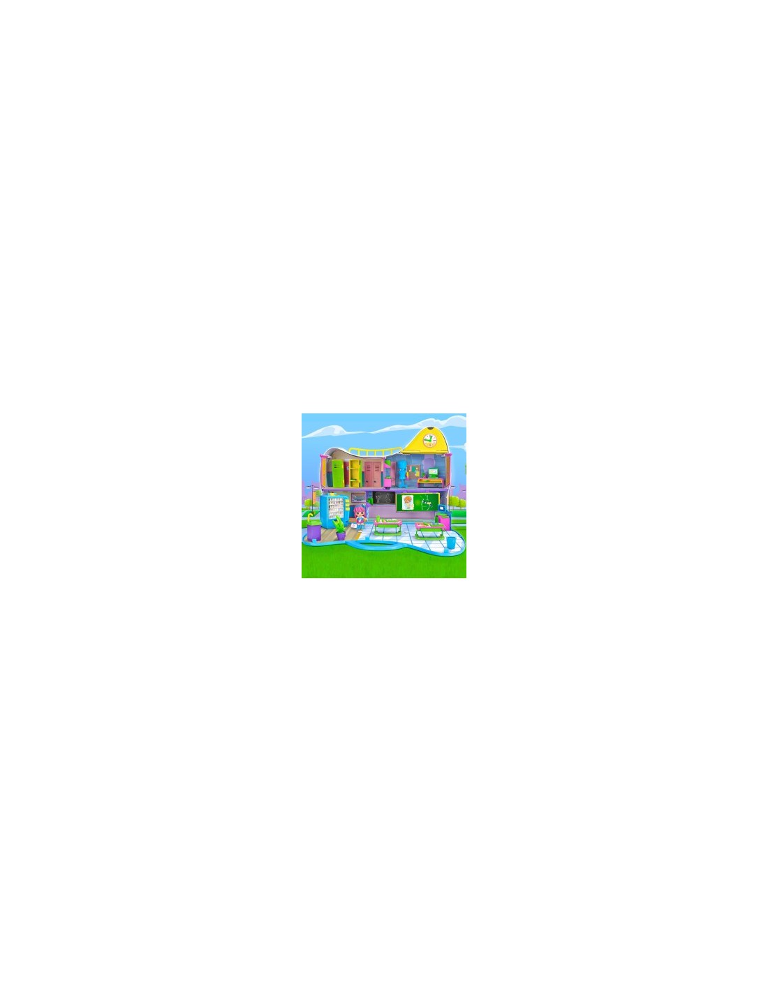 Pinypon Play Set, Istituto PINY di New York, Valigetta Portatile, Accessori Interattivi, per Bambini 4+ Anni, Famosa