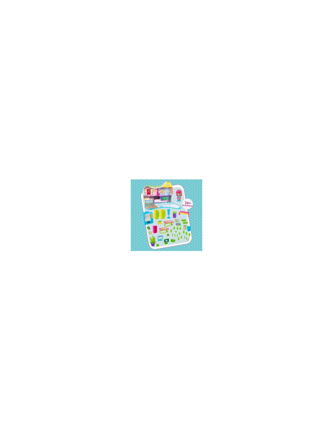 Pinypon Play Set, Istituto PINY di New York, Valigetta Portatile, Accessori Interattivi, per Bambini 4+ Anni, Famosa