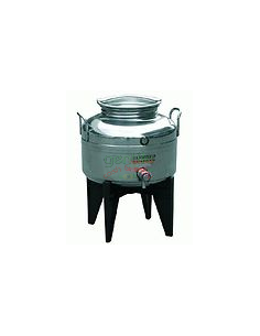 BIDONE EUROPA IN ACCIAIO INOX 3 LT CON RUBINETTO su TreG Ingrosso 2