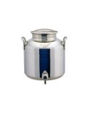 BIDONE IN ACCIAIO INOX 10 LT CON PREDISPOSIZIONE su TreG Ingrosso