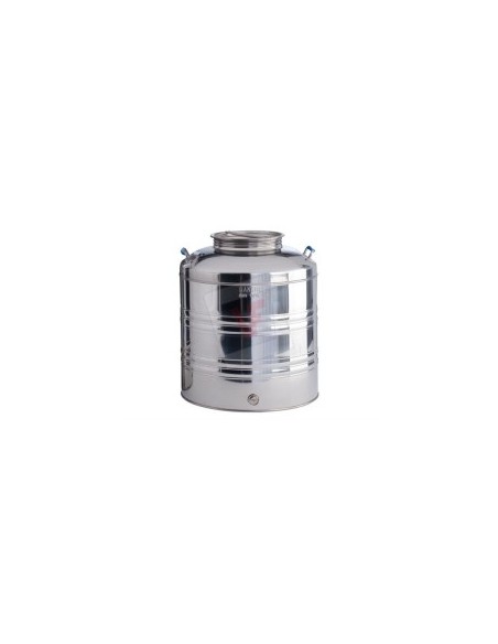 BIDONE IN ACCIAIO INOX 20 LT CON PREDISPOSIZIONE su TreG Ingrosso