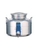 BIDONE EUROPA IN ACCIAIO INOX 5 LT CON RUBINETTO su TreG Ingrosso